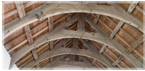 Oak framework and trusses