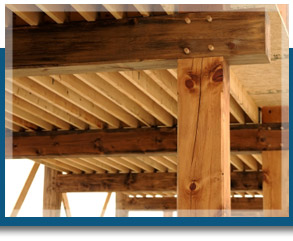Oak framework and trusses